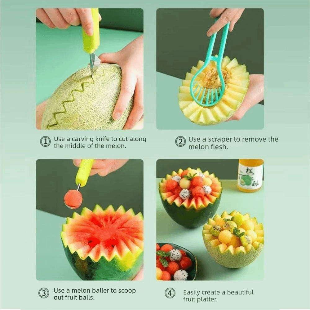 Avocado Slicer Tool - 세척이 간편한 3 in 1 멜론
