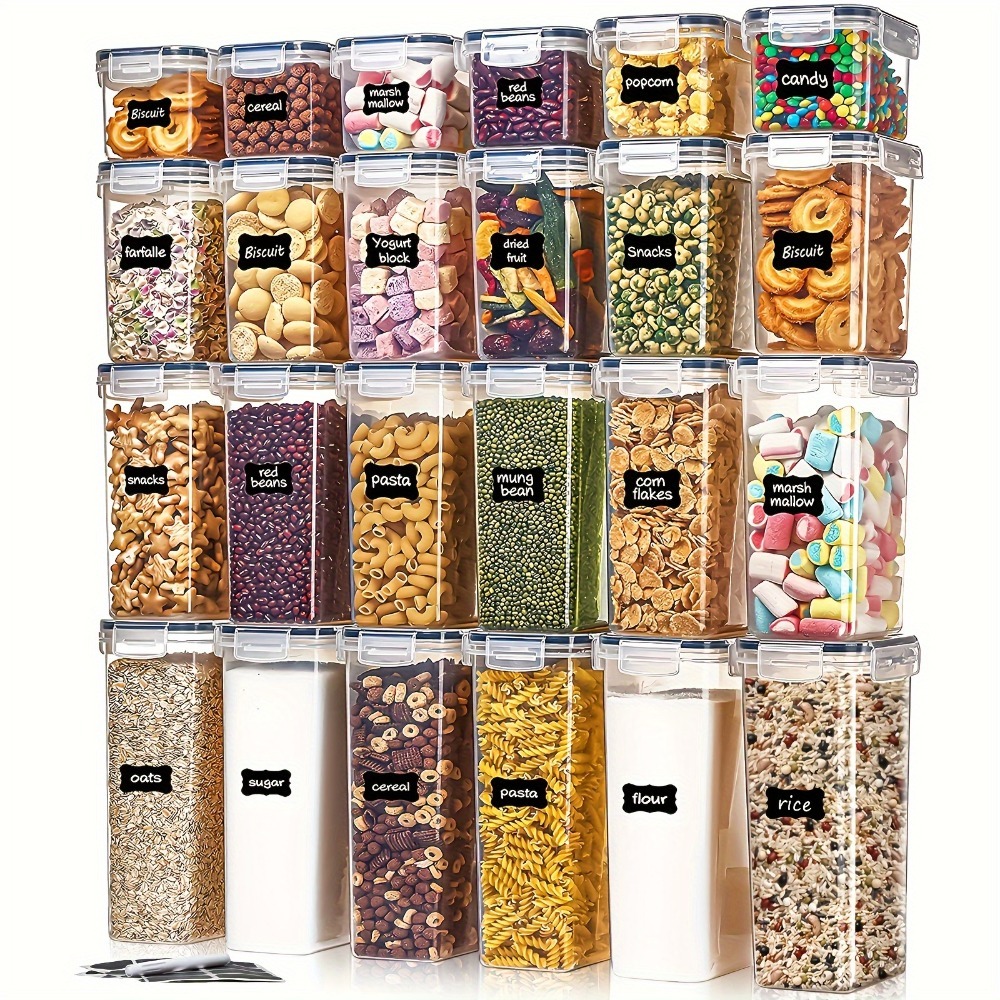 Kitchen Gadgets Storage - 밀폐용기 24피스 세트 용기 12개 뚜껑