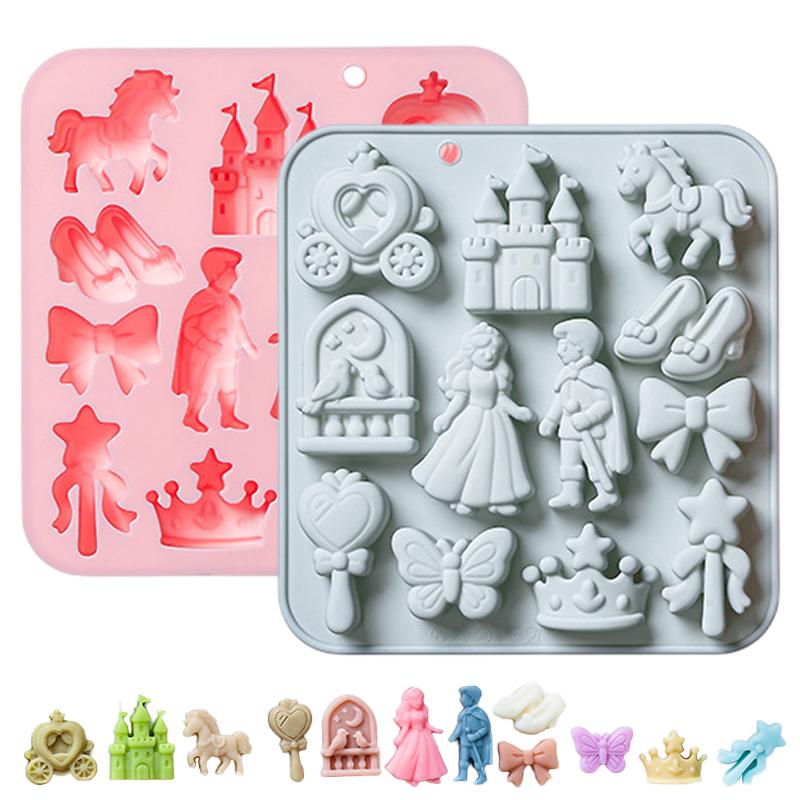 Silicone Mold Baking - 🌸 12구 프린스, 프린세스 실리콘 몰드