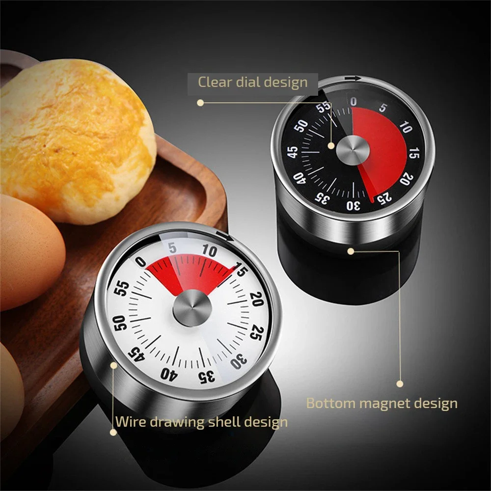 Kitchen Timer Digital - 새로운 스테인레스 스틸 비주얼 타이머 기계식
