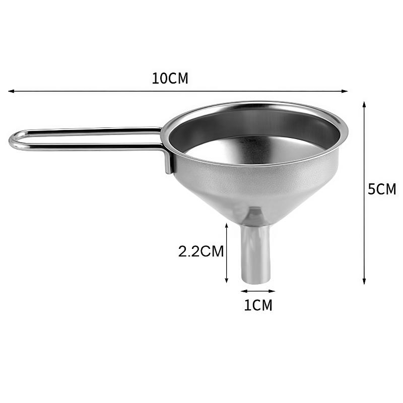 Kitchen Gadgets For Small Kitchens - 손잡이가 있는 스테인레스 스틸 깔때기, 병,