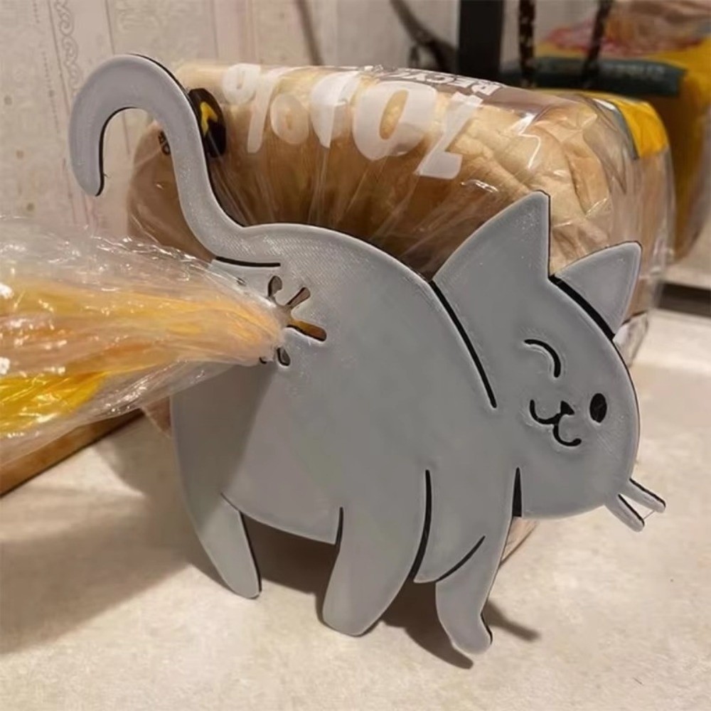 Kitchen Gadgets Novelty - 귀여운 3D 프린팅 빵 봉투 클립
