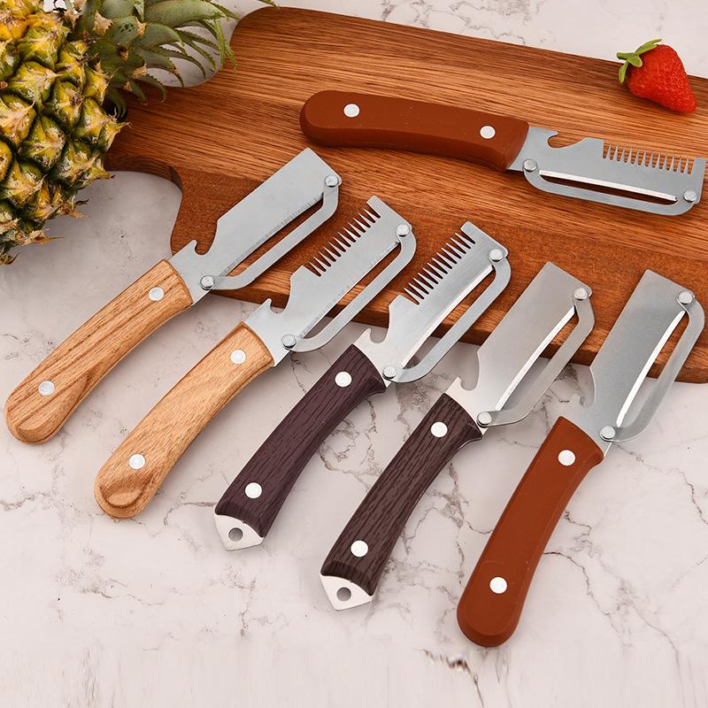 Kitchen Gadgets For Chefs - 야채용 3-in-1 톱니형 필러 나이프, 셰프를