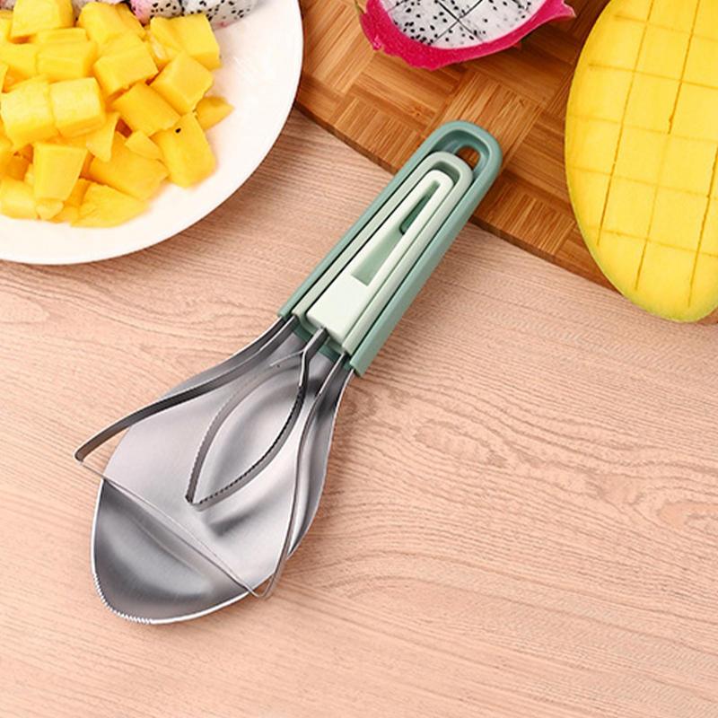 Avocado Slicer Tool - 3in1 망고 필링 커팅 나이프 망고