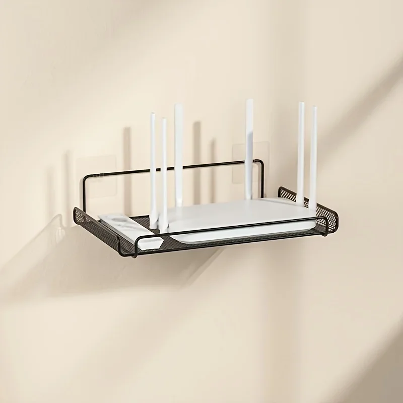 Kitchen Gadgets Storage - 스테인리스 스틸 라우터 선반 무타공 WiFi
