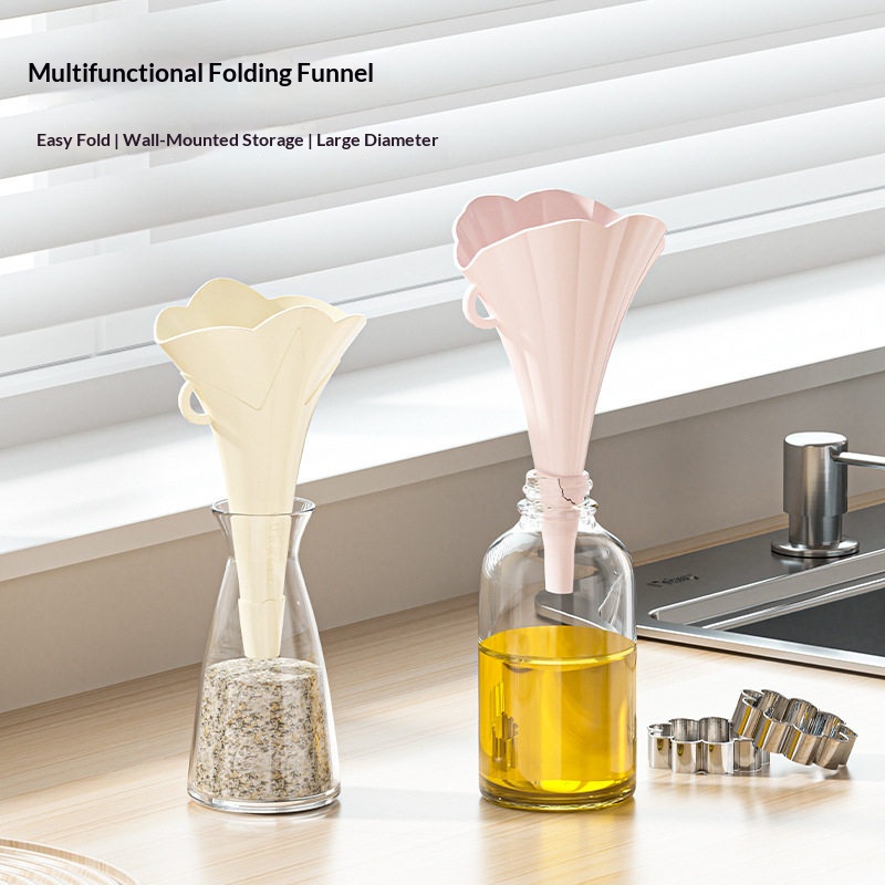 2/6PCS 식품 등급 접이식 주방 깔때기 오일 주스  - Kitchen Gadgets For Small Kitchens 리뷰 및 가격