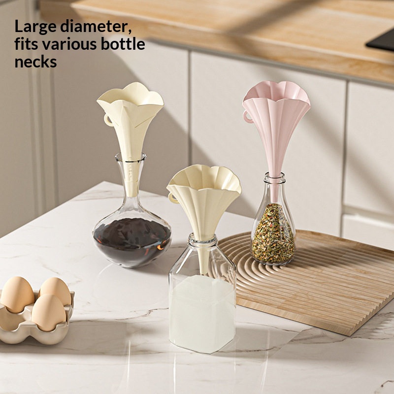 2/6PCS 식품 등급 접이식 주방 깔때기 오일 주스  - Kitchen Gadgets For Small Kitchens 리뷰 및 가격