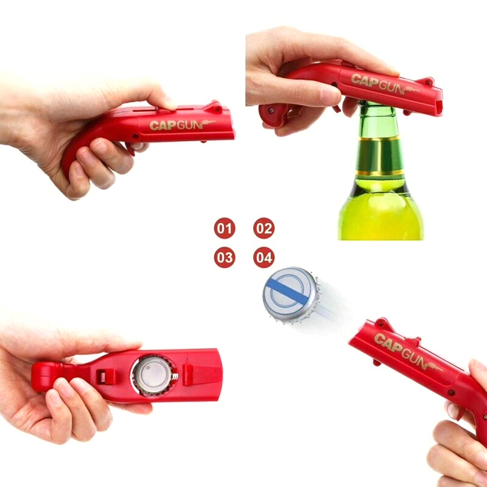 재미있는 캡건 병따개, 자석식 발사기, 참신한 맥주 오 - Kitchen Gadgets Novelty 리뷰 및 가격