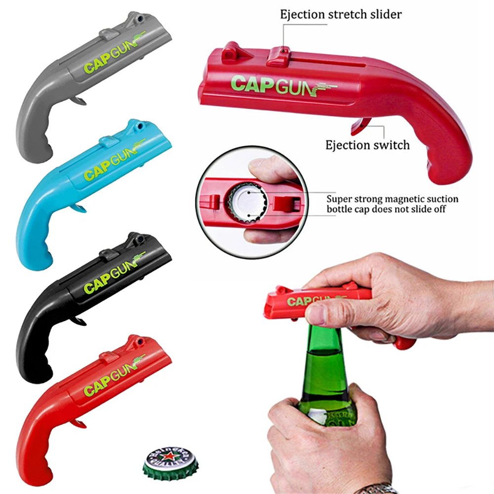 재미있는 캡건 병따개, 자석식 발사기, 참신한 맥주 오 - Kitchen Gadgets Novelty 리뷰 및 가격