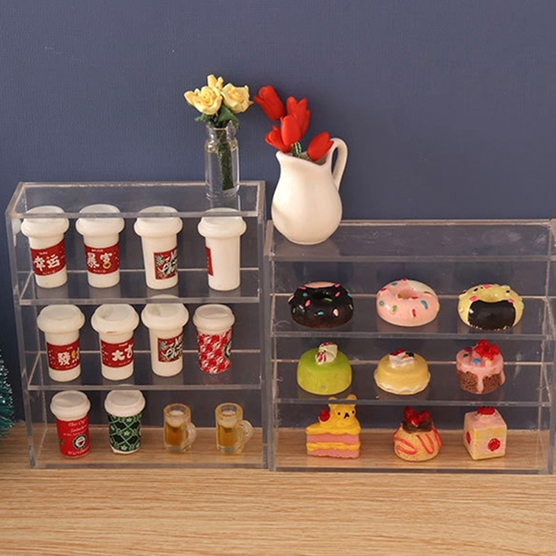 1Pc 1:12 인형 집 미니어처 다층 랙 찬장 보관  - Kitchen Gadgets Storage 리뷰 및 가격