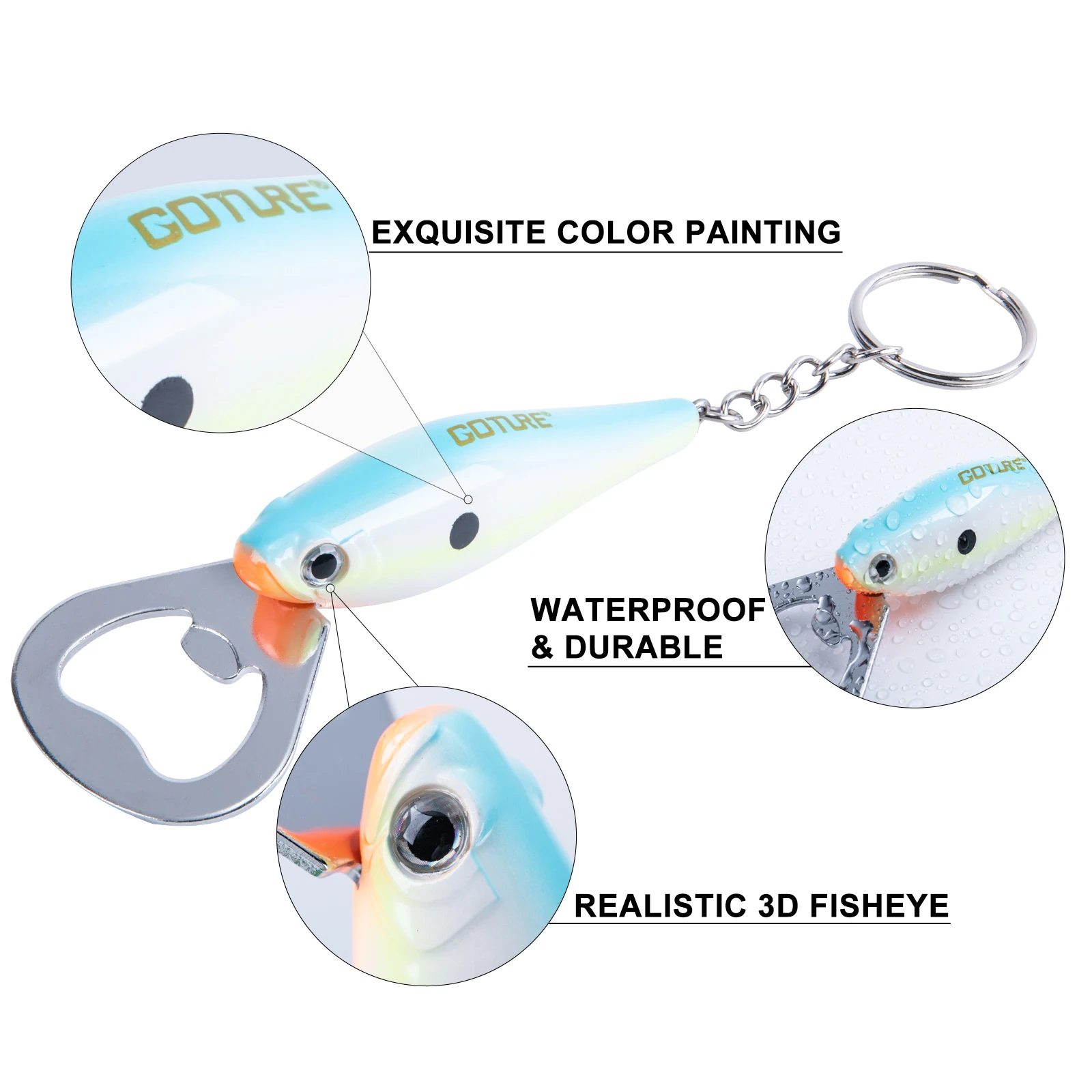 Goture 낚시 루어 병따개, 탄소강 물고기 패턴,  - Kitchen Gadgets Must Have 리뷰 및 가격