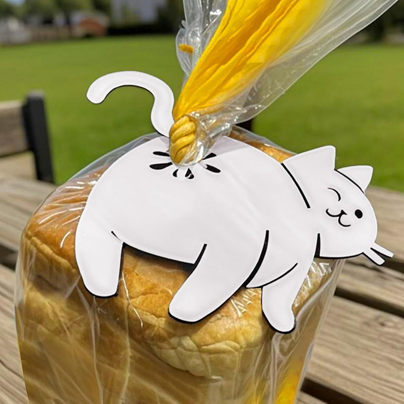 재미있는 고양이 엉덩이 빵 클립 3D 프린팅 가방 클립 - Kitchen Gadgets Novelty 리뷰 및 가격