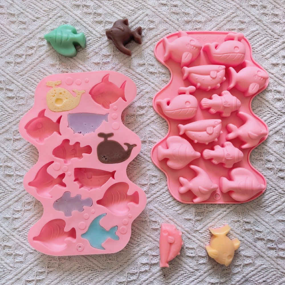 1개 12구 6종 모델, 작은 물고기 모양 실리콘 몰드 - Silicone Mold Baking 리뷰 및 가격