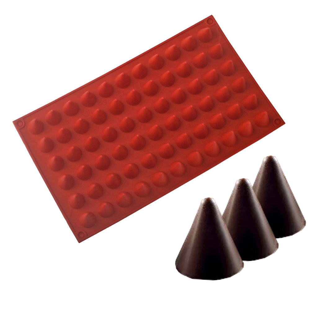 식품 등급 실리콘 초콜릿 베이킹 몰드, 66 셀 콘 초 - Silicone Mold Baking 리뷰 및 가격