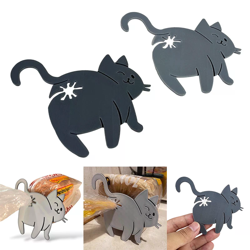 2개입 3D 고양이 엉덩이 모양 빵 봉투 클립 스낵 봉 - Kitchen Gadgets Novelty 리뷰 및 가격