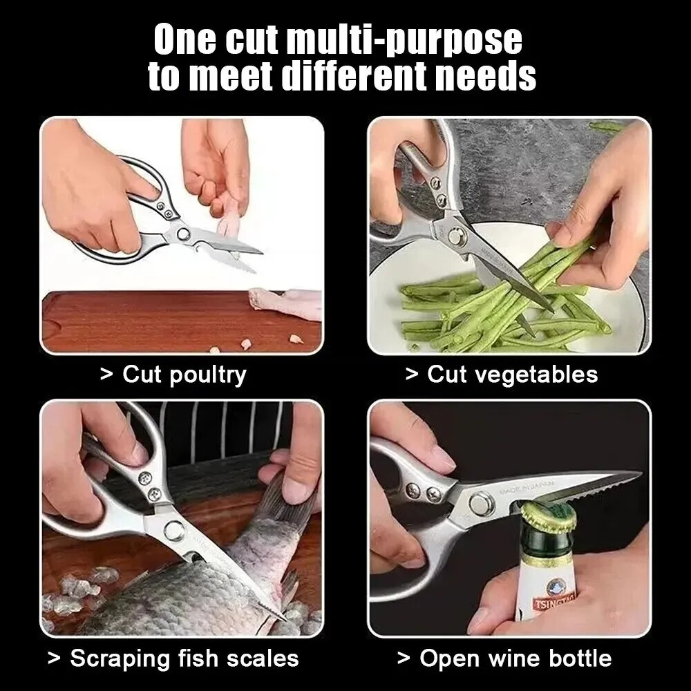 닭뼈, 고기, 생선 절단용 스테인리스 스틸 주방 가위  - Kitchen Gadgets Website 리뷰 및 가격