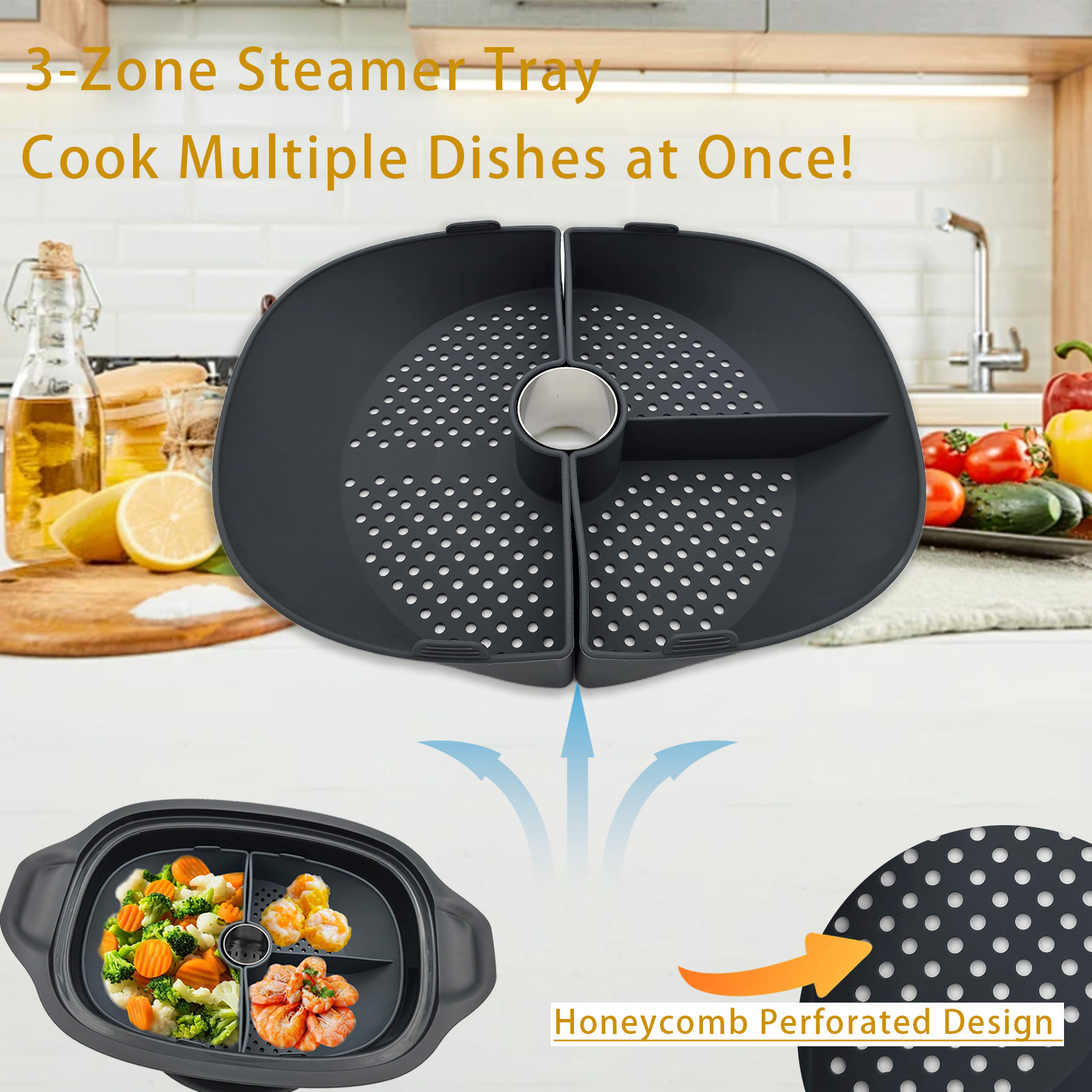 몬시유 쿠이진 스마트/커넥트/트렌드 주방 액세서리용 실 - Silicone Steamer Basket 리뷰 및 가격