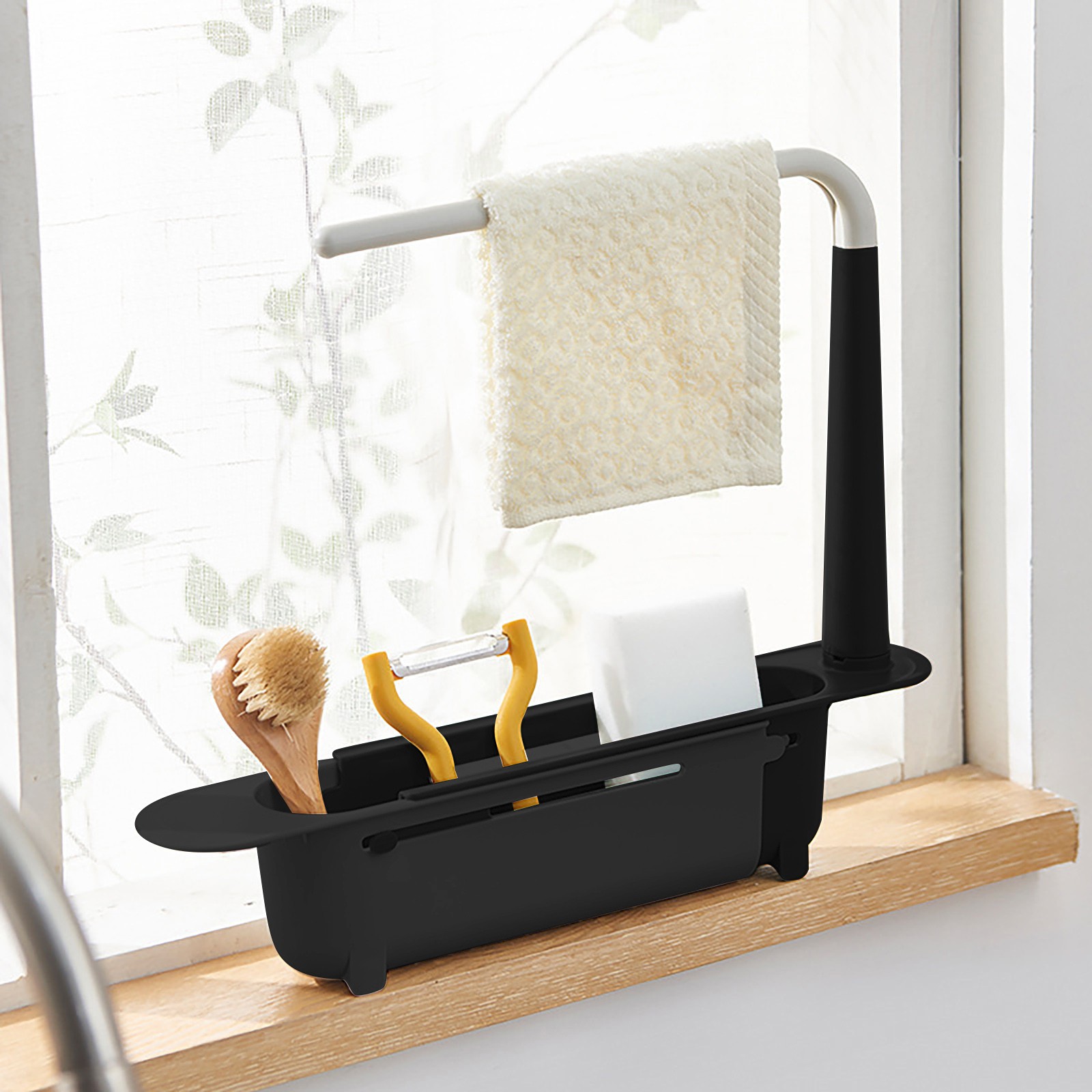 주방 정리함 비누 스펀지 거치대 수건 선반, 신축성 싱 - Kitchen Gadgets Must Have 리뷰 및 가격
