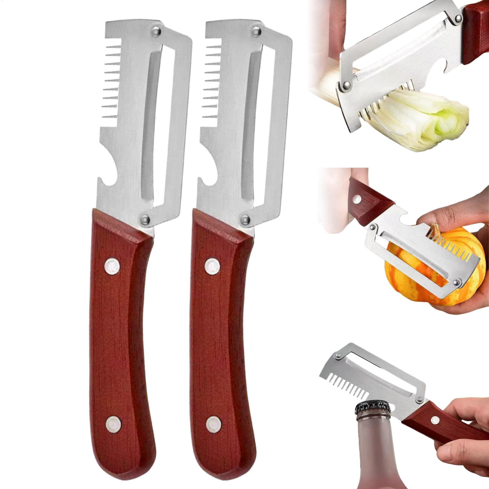 나무 손잡이와 병따개가 있는 3-in-1 다기능 야채  - Kitchen Gadgets For Chefs 리뷰 및 가격