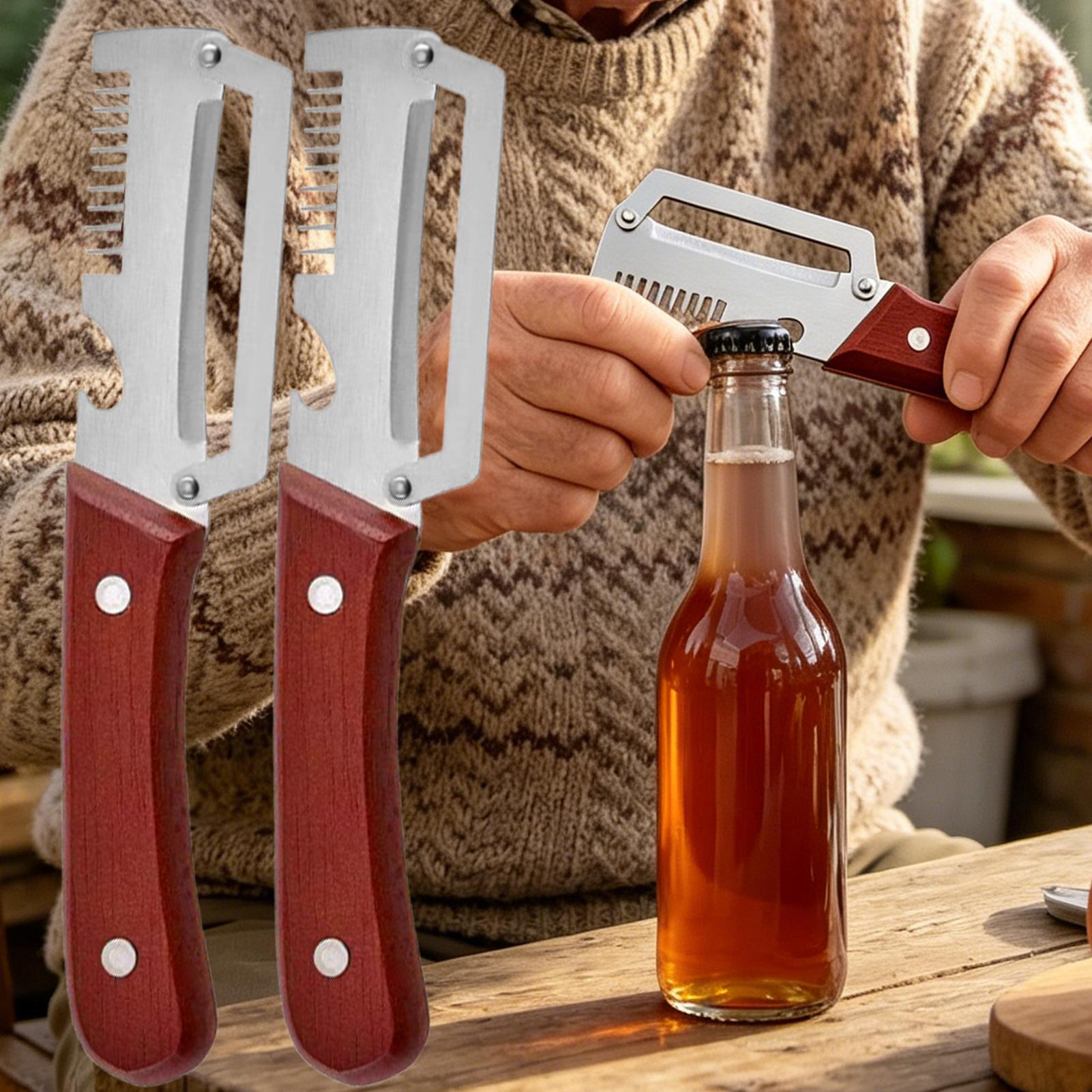 나무 손잡이와 병따개가 있는 3-in-1 다기능 야채  - Kitchen Gadgets For Chefs 리뷰 및 가격