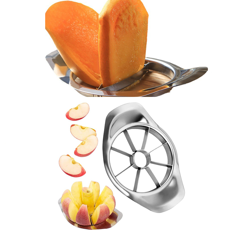 스테인레스 스틸 망고 커터 애플 슬라이서 야채 칼 Co - Kitchen Gadgets Smart 리뷰 및 가격
