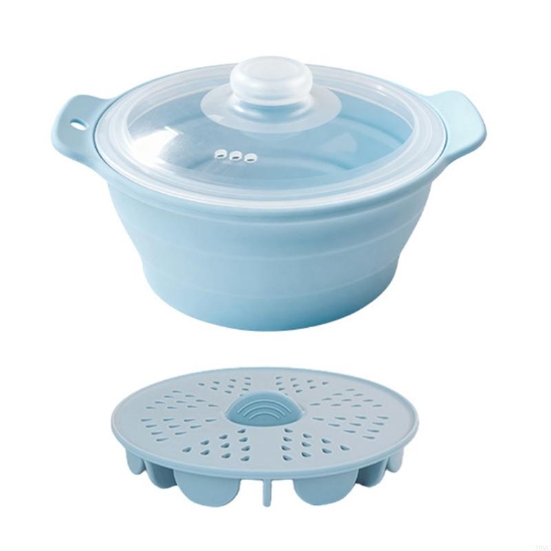 작은 부엌에 이상적인 전자 레인지 용 공간 절약형 실리 - Silicone Steamer Basket 리뷰 및 가격