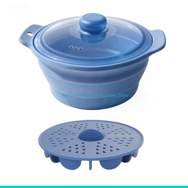 H7BF 인체 공학적 손잡이 및 야채 용 뚜껑이있는 전 - Silicone Steamer Basket 리뷰 및 가격