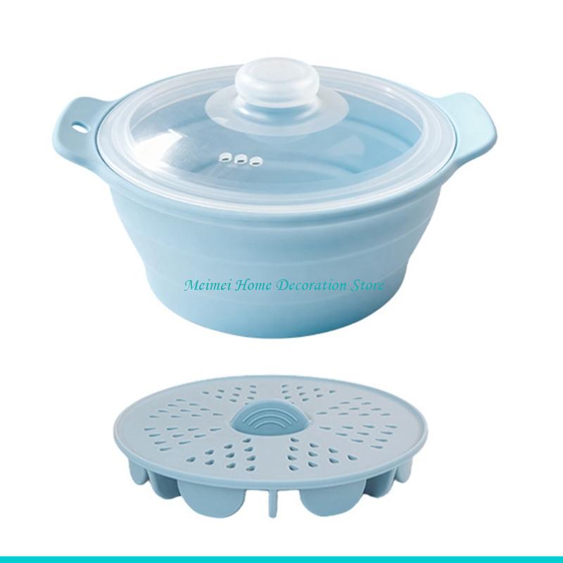H7BF 인체 공학적 손잡이 및 야채 용 뚜껑이있는 전 - Silicone Steamer Basket 리뷰 및 가격