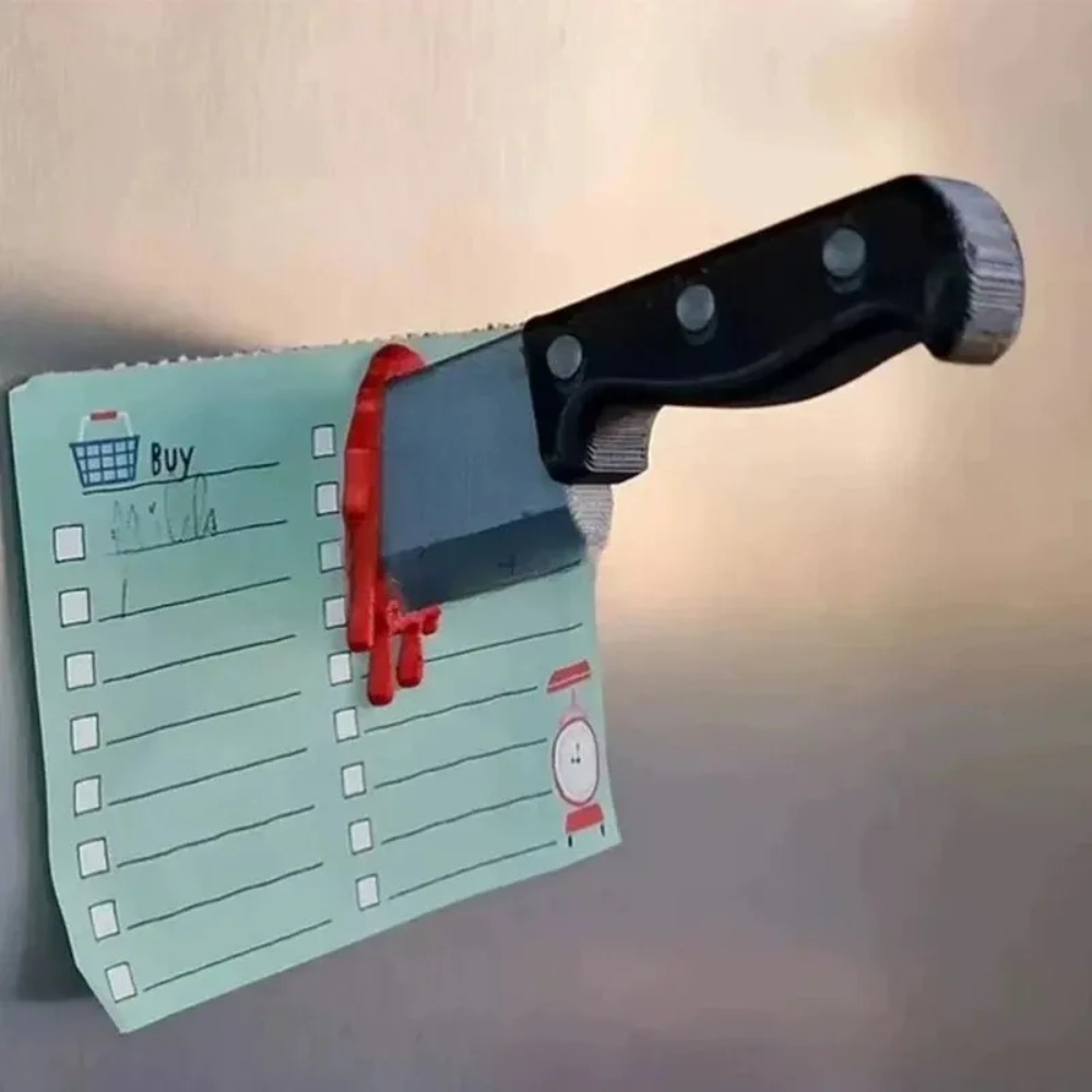 3D 창의적인 재미있는 칼 자석 냉장고 스티커 참신한  - Kitchen Gadgets Novelty 리뷰 및 가격
