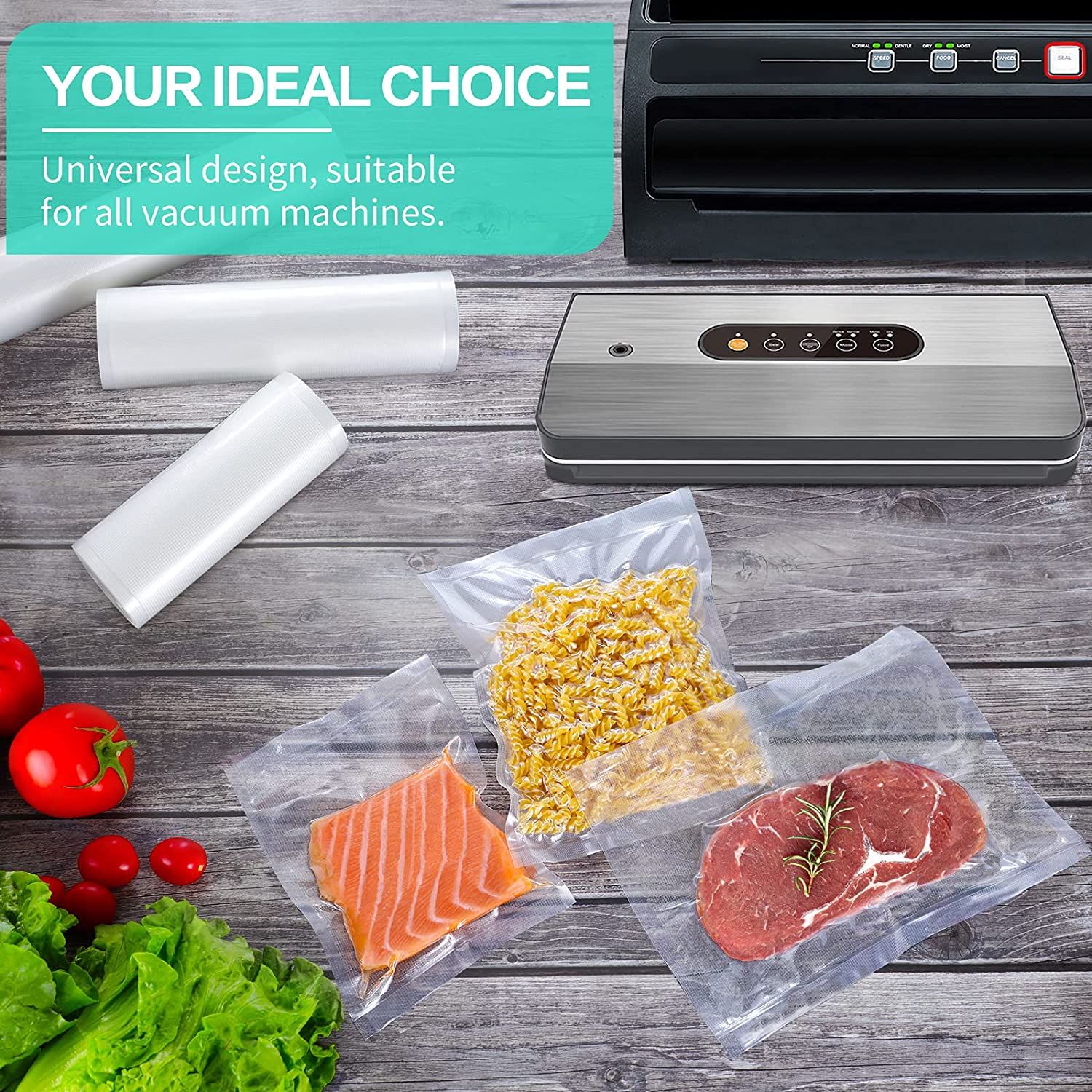 진공 식품 포장용 주방 가방 진공 밀봉 가방 수비드 보 - Kitchen Gadgets Storage 리뷰 및 가격