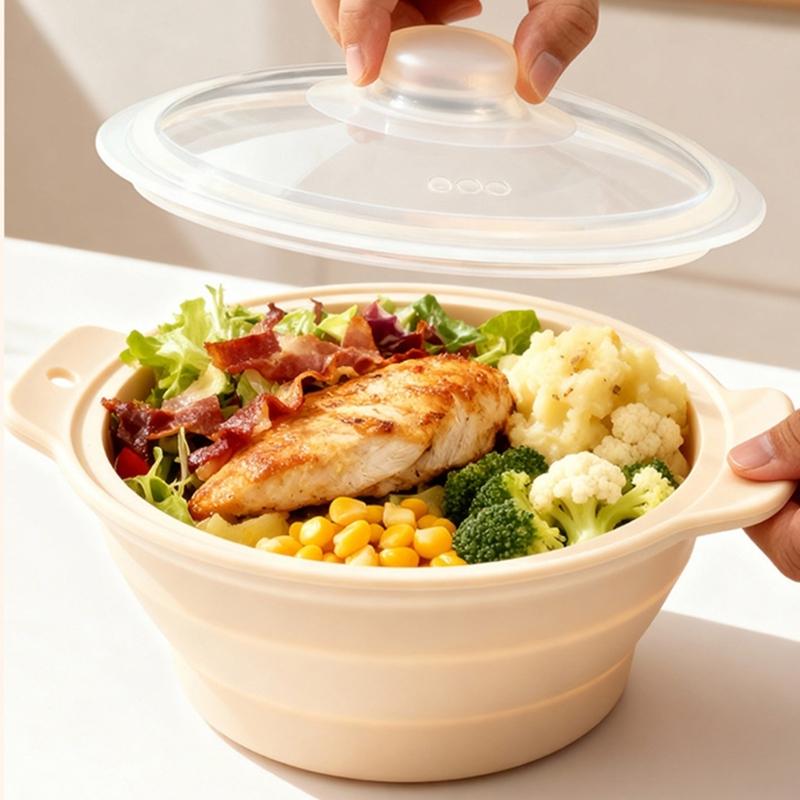 전자레인지용 스팀 바구니가 있는 접이식 실리콘 소형 기 - Silicone Steamer Basket 리뷰 및 가격
