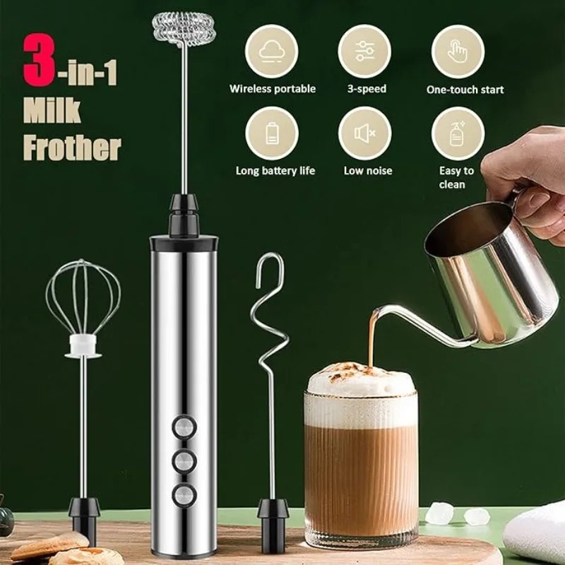 마그파이 3 in 1 핸드헬드 전동 우유 거품기 음료  - Kitchen Gadgets Electric 리뷰 및 가격