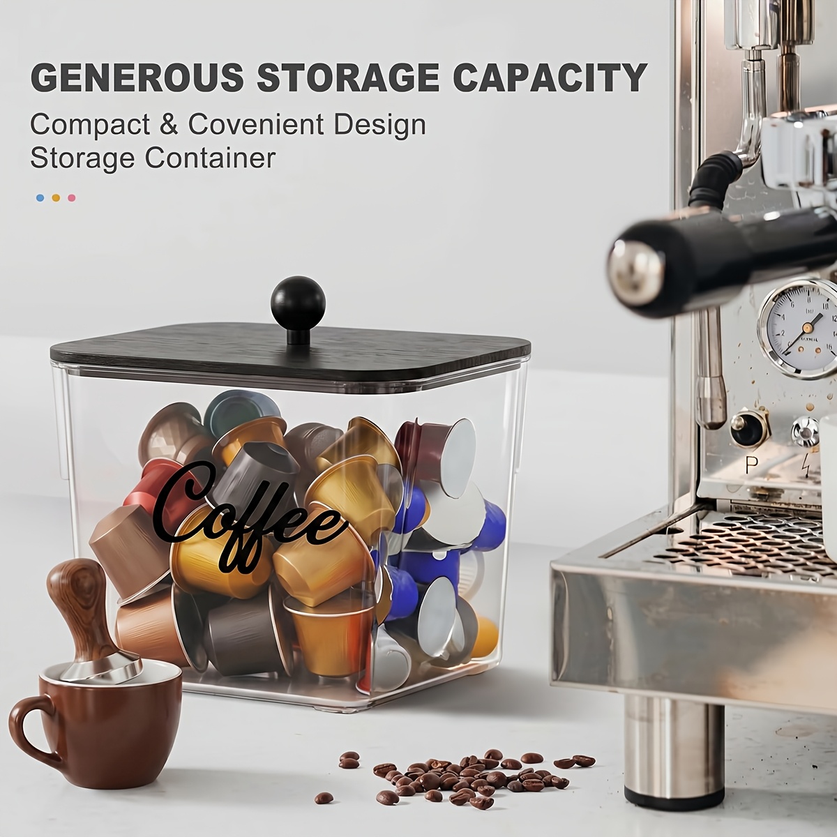 뚜껑이 있는 커피 포드 홀더 플라스틱 보관함 K컵 정리 - Kitchen Gadgets Storage 리뷰 및 가격