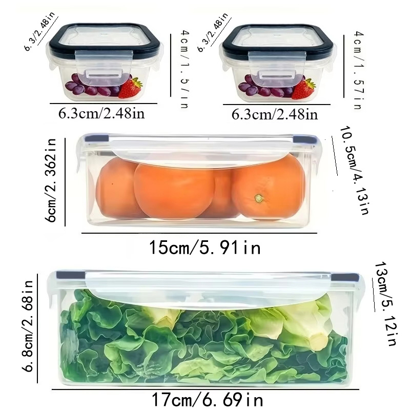 8Pcs 용기 4개 뚜껑 4개 세트 주방 밀폐용기 플라 - Kitchen Gadgets Storage 리뷰 및 가격