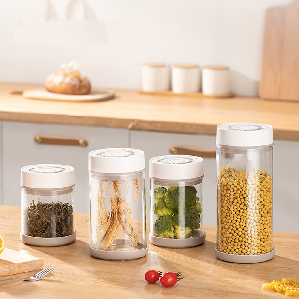 주방 습기 방지 유리 커피콩 항아리 자동 지능형 진공  - Kitchen Gadgets Storage 리뷰 및 가격