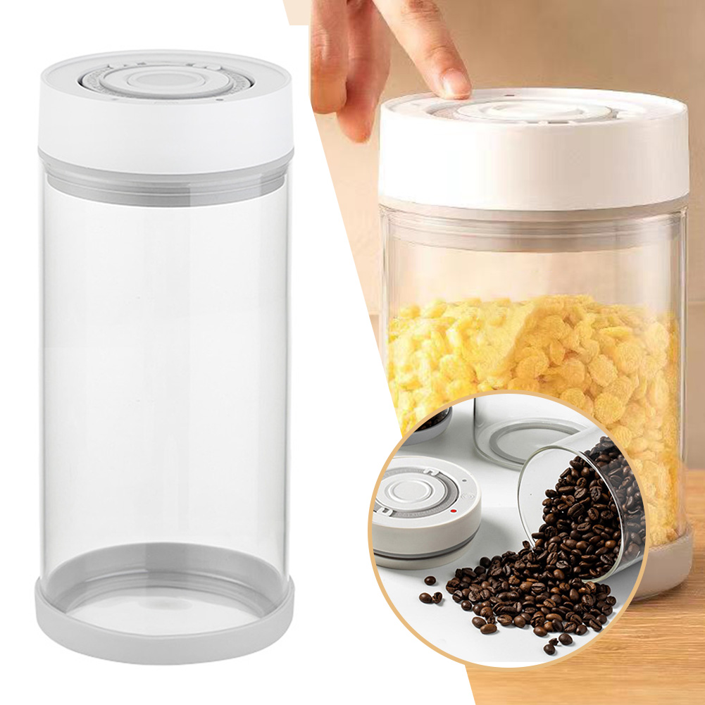 주방 습기 방지 유리 커피콩 항아리 자동 지능형 진공  - Kitchen Gadgets Storage 리뷰 및 가격