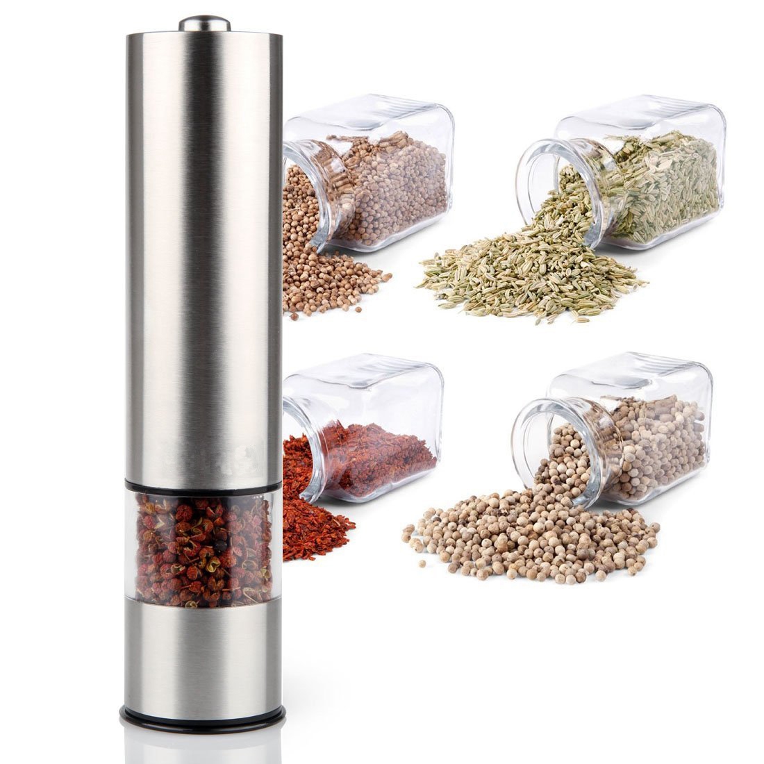 A56T-스테인리스 스틸 전기 소금 및 후추 분쇄기 자 - Kitchen Gadgets Electric 리뷰 및 가격