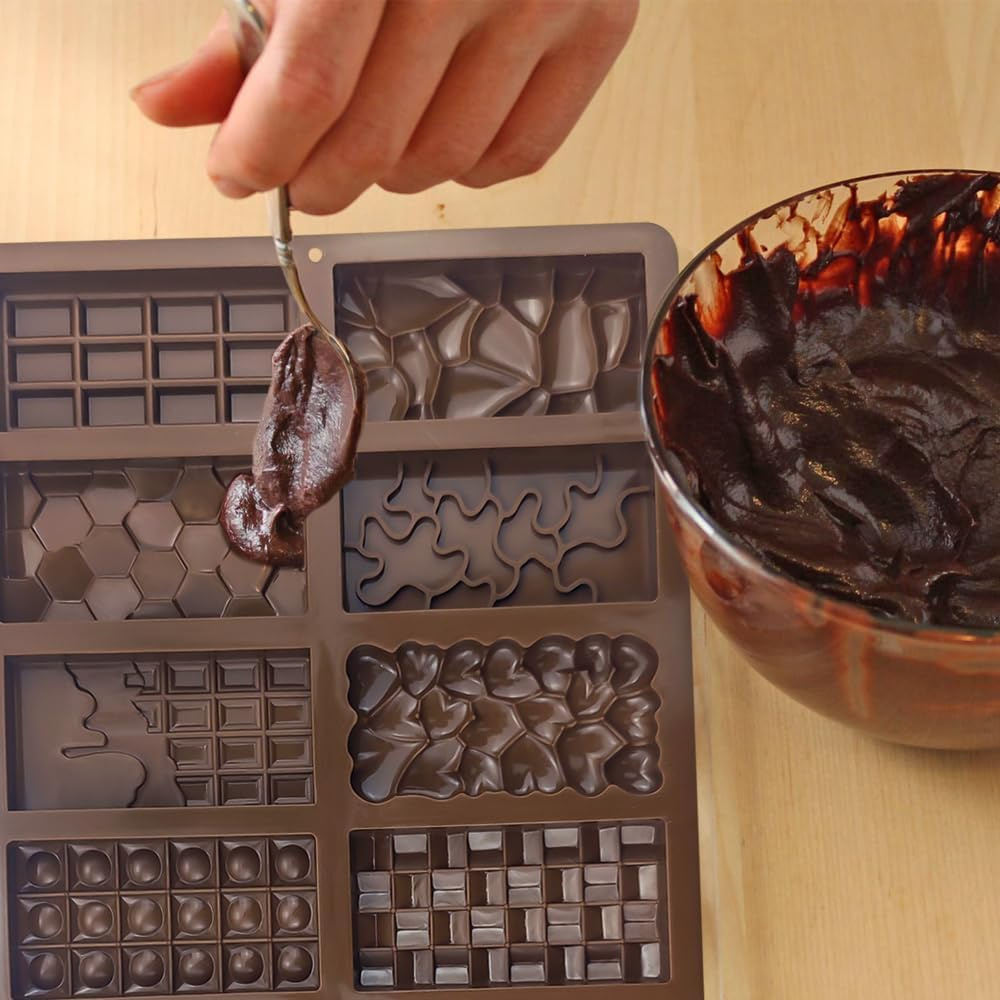 12개의 초콜릿 몰드 두바이 실리콘 초콜릿 바 몰드 브 - Silicone Mold Baking 리뷰 및 가격
