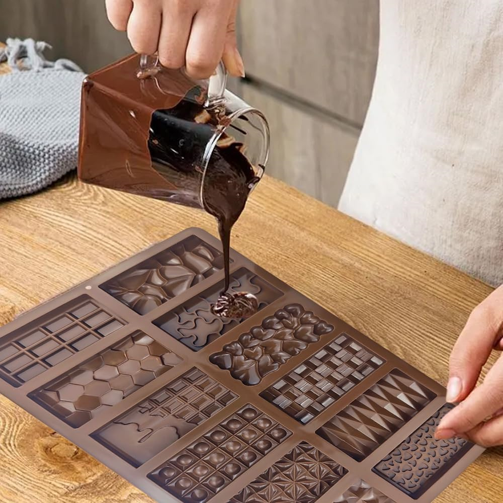 12개의 초콜릿 몰드 두바이 실리콘 초콜릿 바 몰드 브 - Silicone Mold Baking 리뷰 및 가격