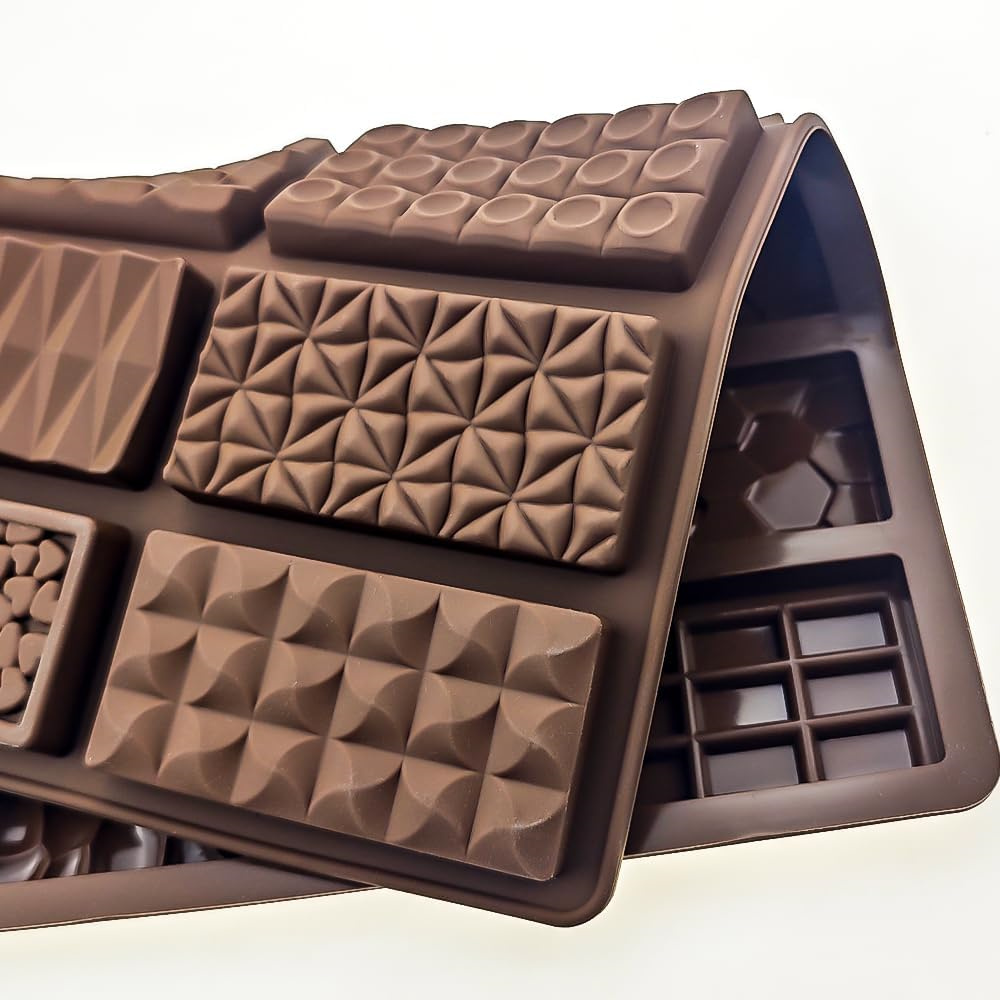 12개의 초콜릿 몰드 두바이 실리콘 초콜릿 바 몰드 브 - Silicone Mold Baking 리뷰 및 가격