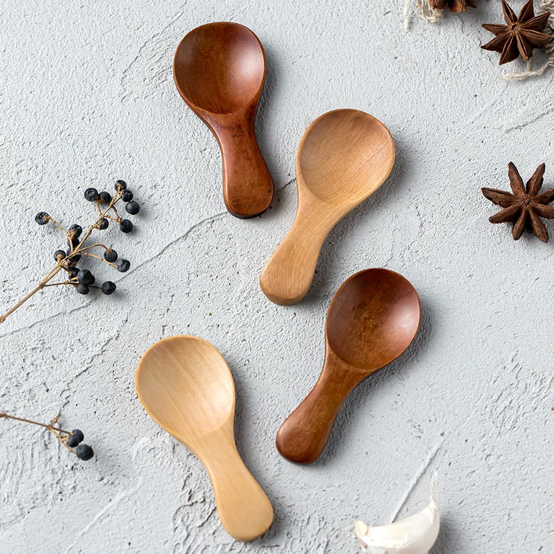 미니 나무 숟가락 작은 주방 양념 숟가락 설탕 차 커피 - Kitchen Gadgets For Small Kitchens 리뷰 및 가격