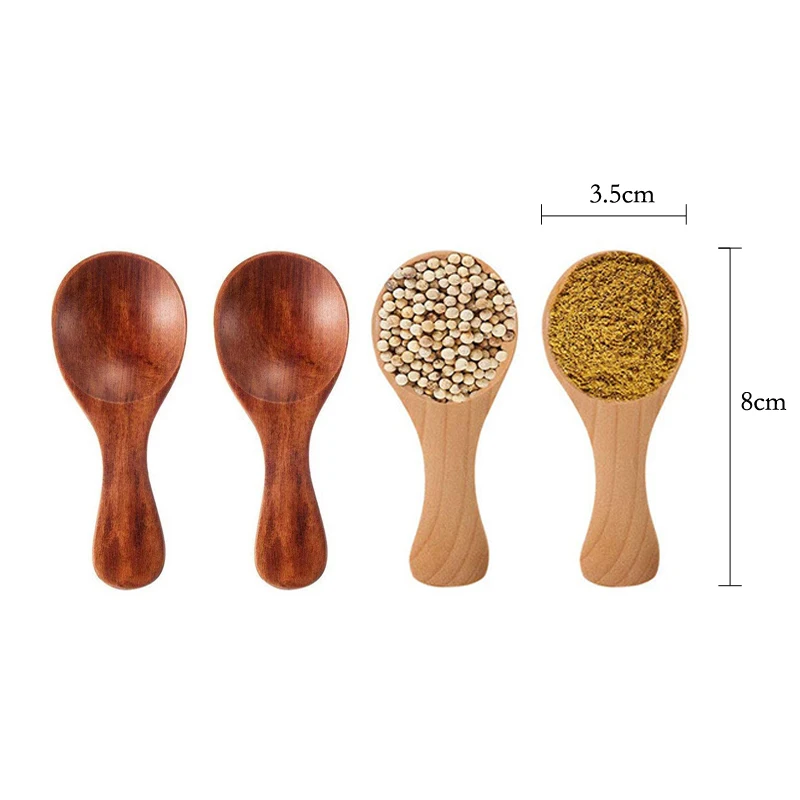 미니 나무 숟가락 작은 주방 양념 숟가락 설탕 차 커피 - Kitchen Gadgets For Small Kitchens 리뷰 및 가격