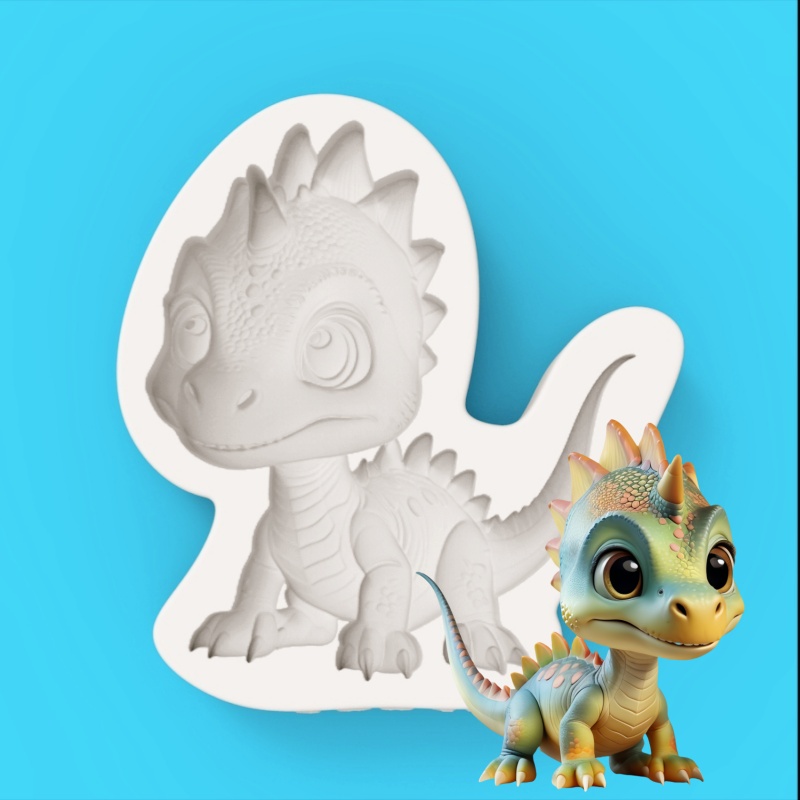 【귀여운 작은 공룡 실리콘 베이킹 몰드】Q 버전 스파이 - Silicone Mold Baking 리뷰 및 가격