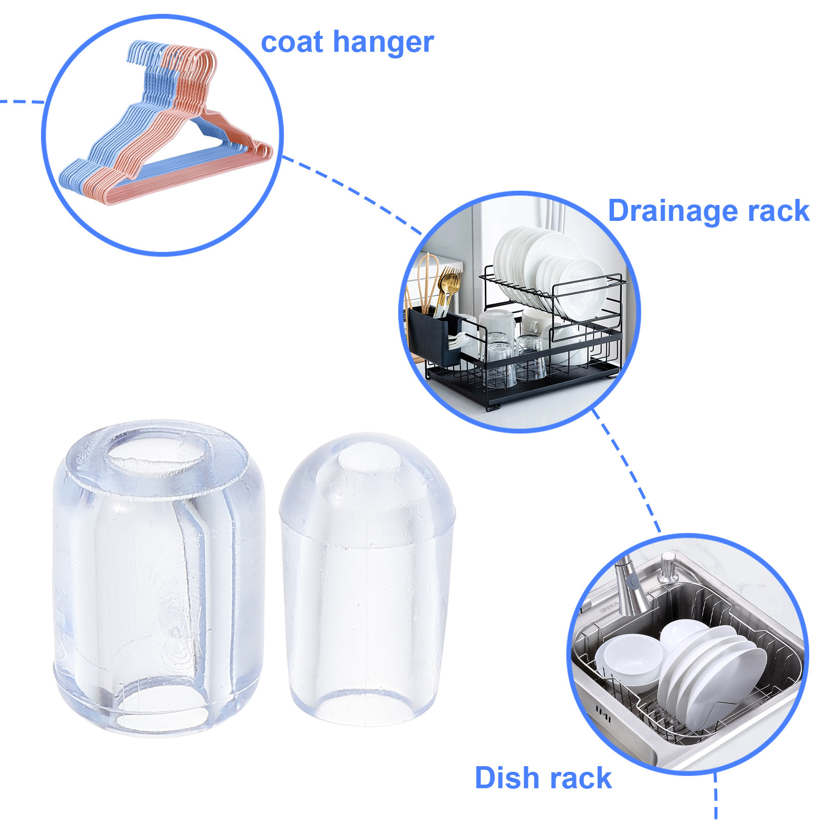 80Pcs 주방 싱크대 그리드 피트 플라스틱 투명 교체 - Kitchen Gadgets Website 리뷰 및 가격