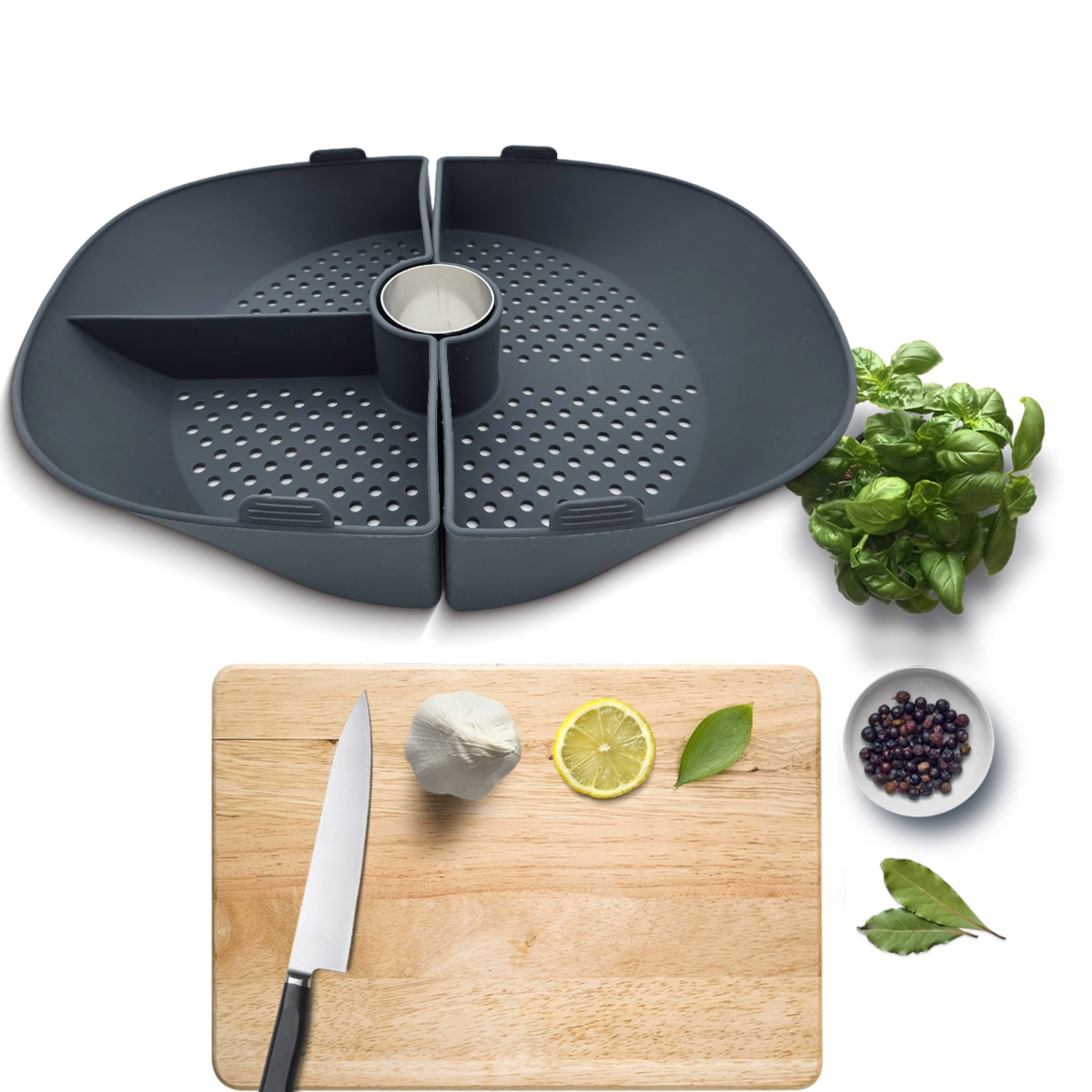 몬슈어 쿠진 스마트/커넥트/트렌드용 실리콘 찜기 바구니 - Silicone Steamer Basket 리뷰 및 가격