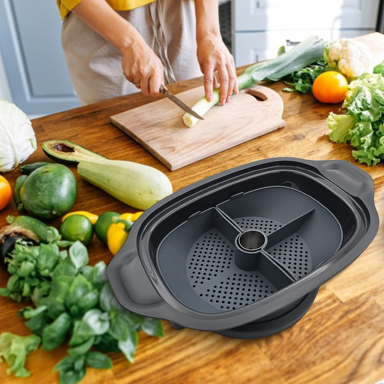 몬슈어 쿠진 스마트/커넥트/트렌드용 실리콘 찜기 바구니 - Silicone Steamer Basket 리뷰 및 가격