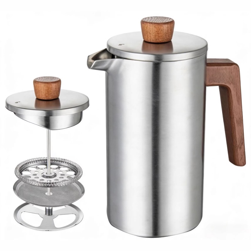 저스틴라우 1000ml 스테인리스 스틸 프렌치 프레스  - French Press Coffee Maker 리뷰 및 가격