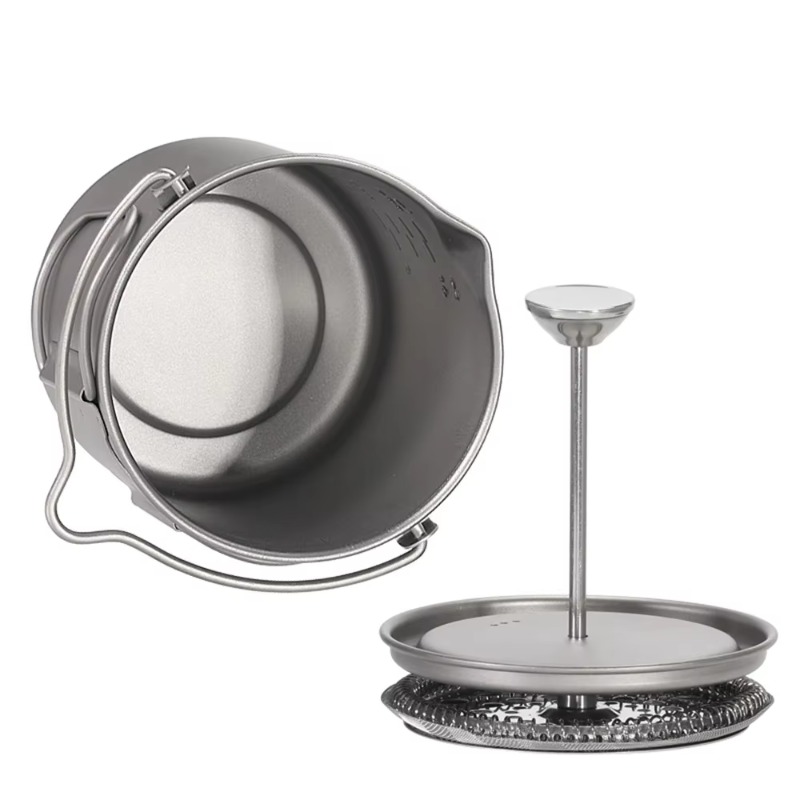 750ml 티타늄 프렌치 프레스 커피 메이커 머그컵(뚜 - French Press Coffee Maker 리뷰 및 가격