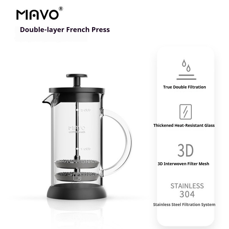 MAVO 프렌치 프레스 커피 메이커 이중 메쉬 필터 2 - French Press Coffee Maker 리뷰 및 가격