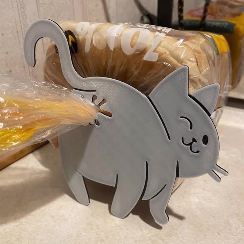2개입 3D 고양이 엉덩이 모양 빵 봉투 클립 간식 봉 - Kitchen Gadgets Novelty 리뷰 및 가격